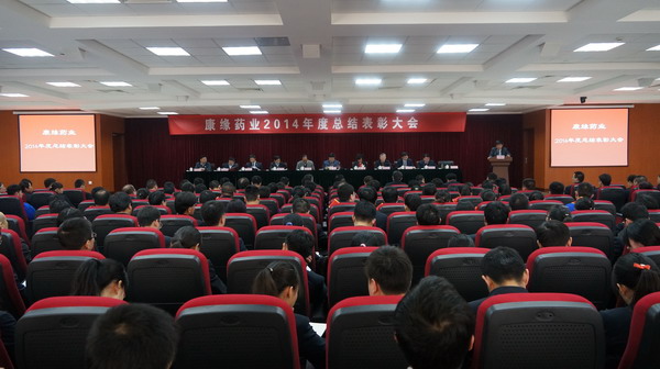 世界杯药业2014年度总结暨表彰大会圆满召开  